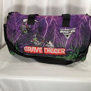 Monster Jam GraveDigger Grimm Reaper Bag Retro Duffel Bad to the Bone Truck